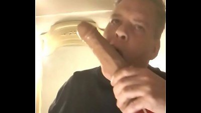 Cumhungry homosexual with a new toy